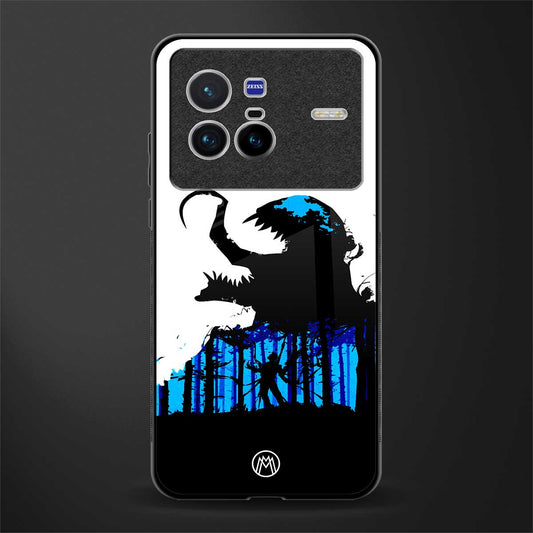 venom minimalistic glass case for vivo x80 image