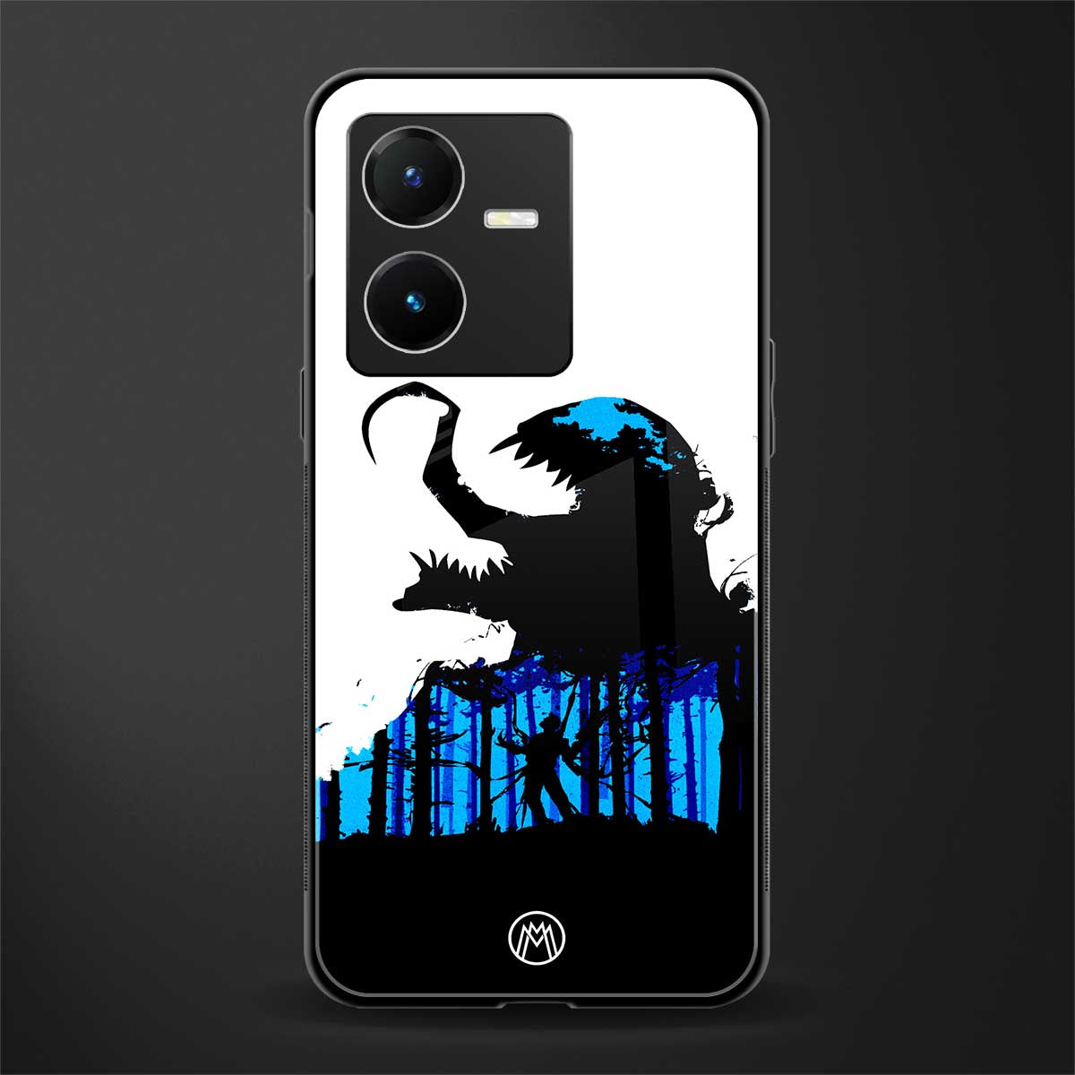 venom minimalistic back phone cover | glass case for vivo y22
