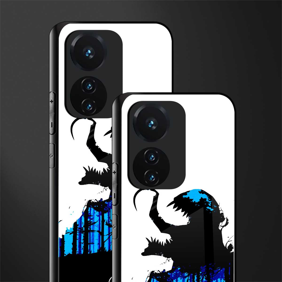 venom minimalistic back phone cover | glass case for vivo t1 44w 4g