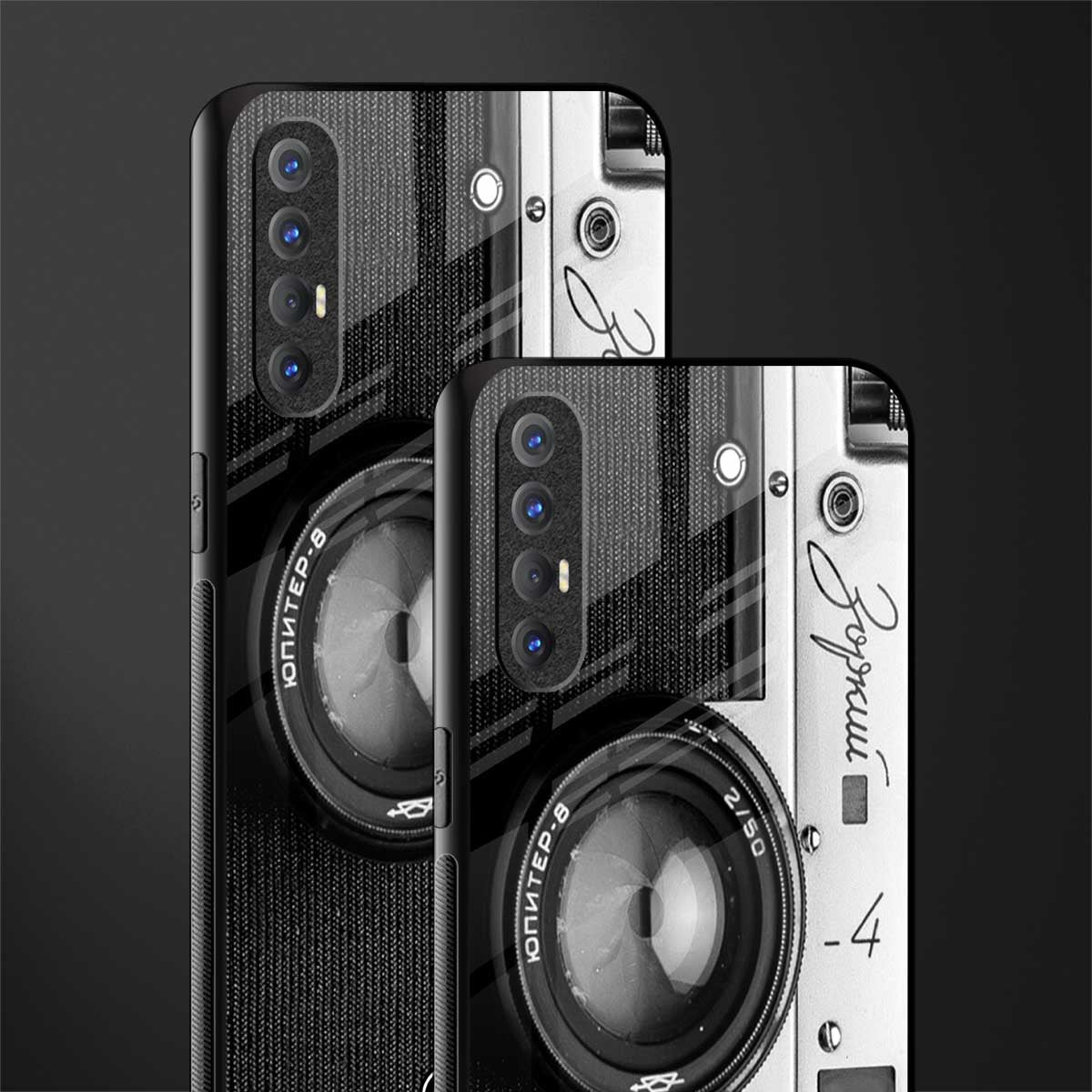 vintage camera glass case for oppo reno 3 pro image-2