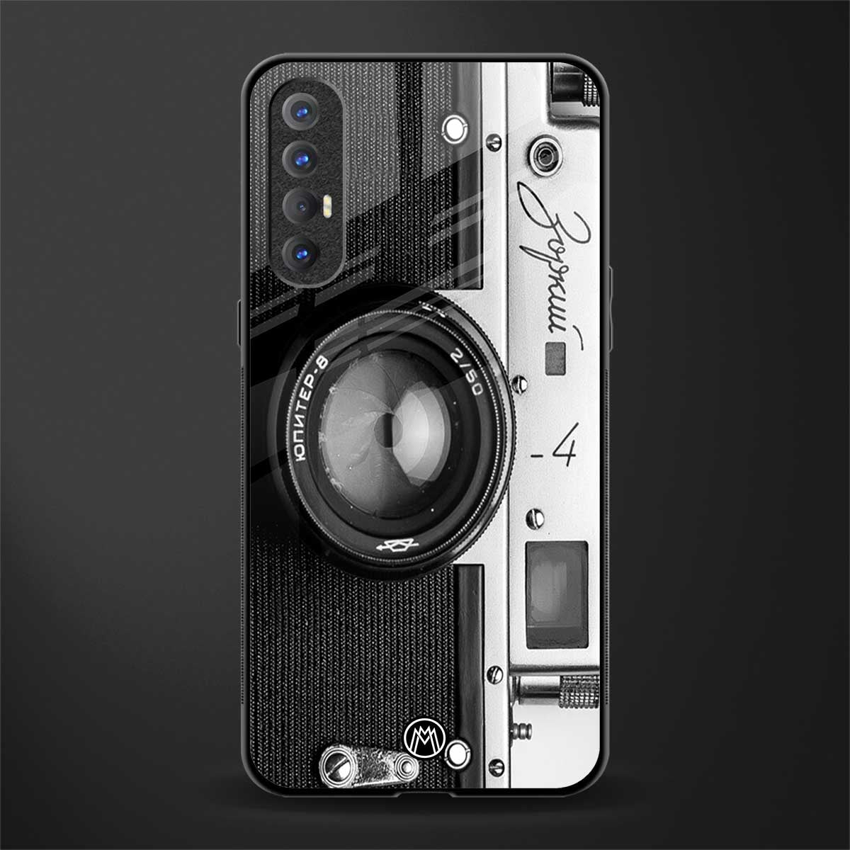 vintage camera glass case for oppo reno 3 pro image
