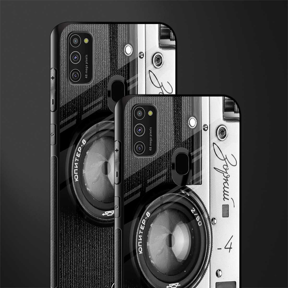 vintage camera glass case for samsung galaxy m21 image-2