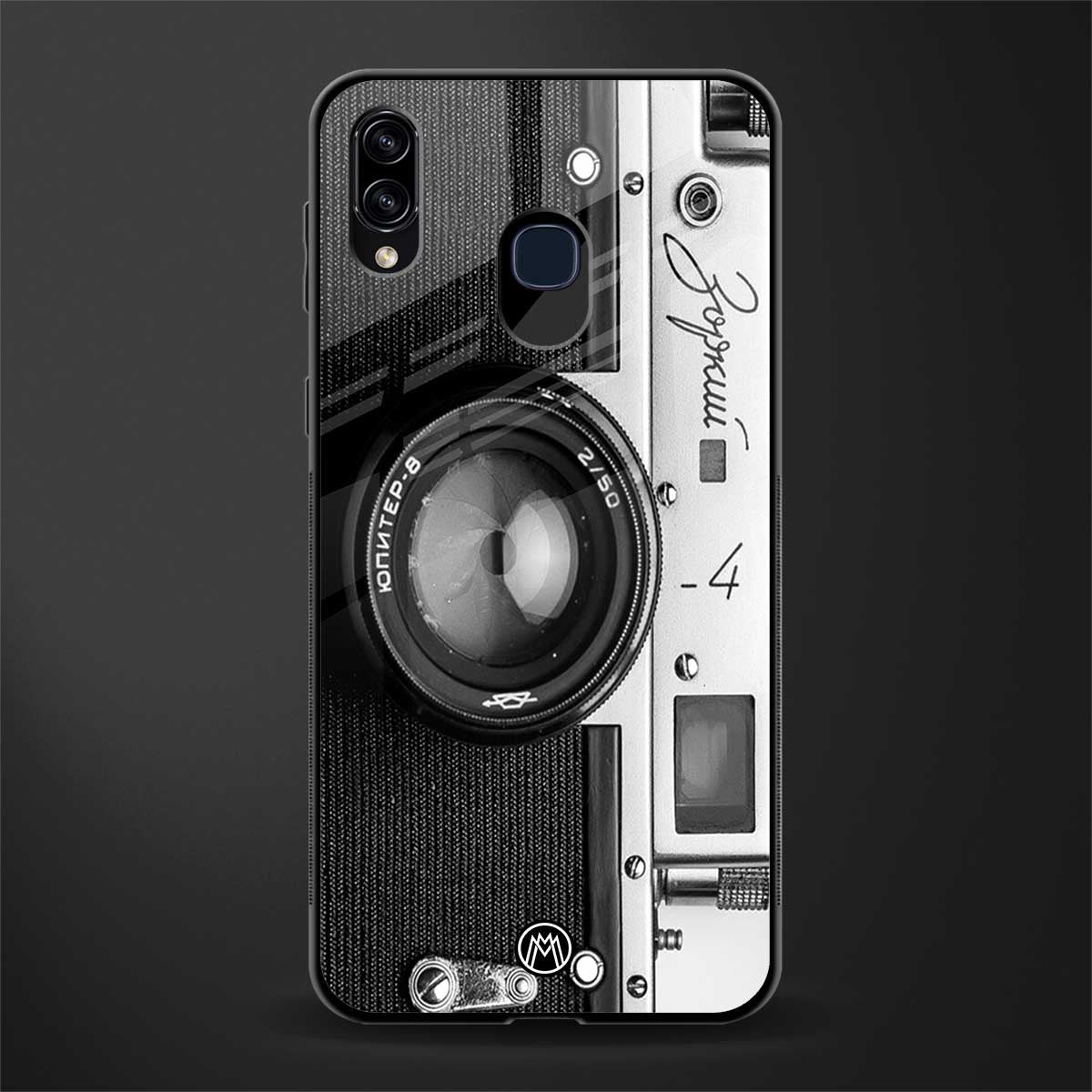 vintage camera glass case for samsung galaxy a30 image