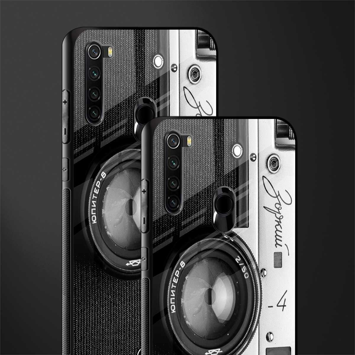vintage camera glass case for redmi note 8 image-2