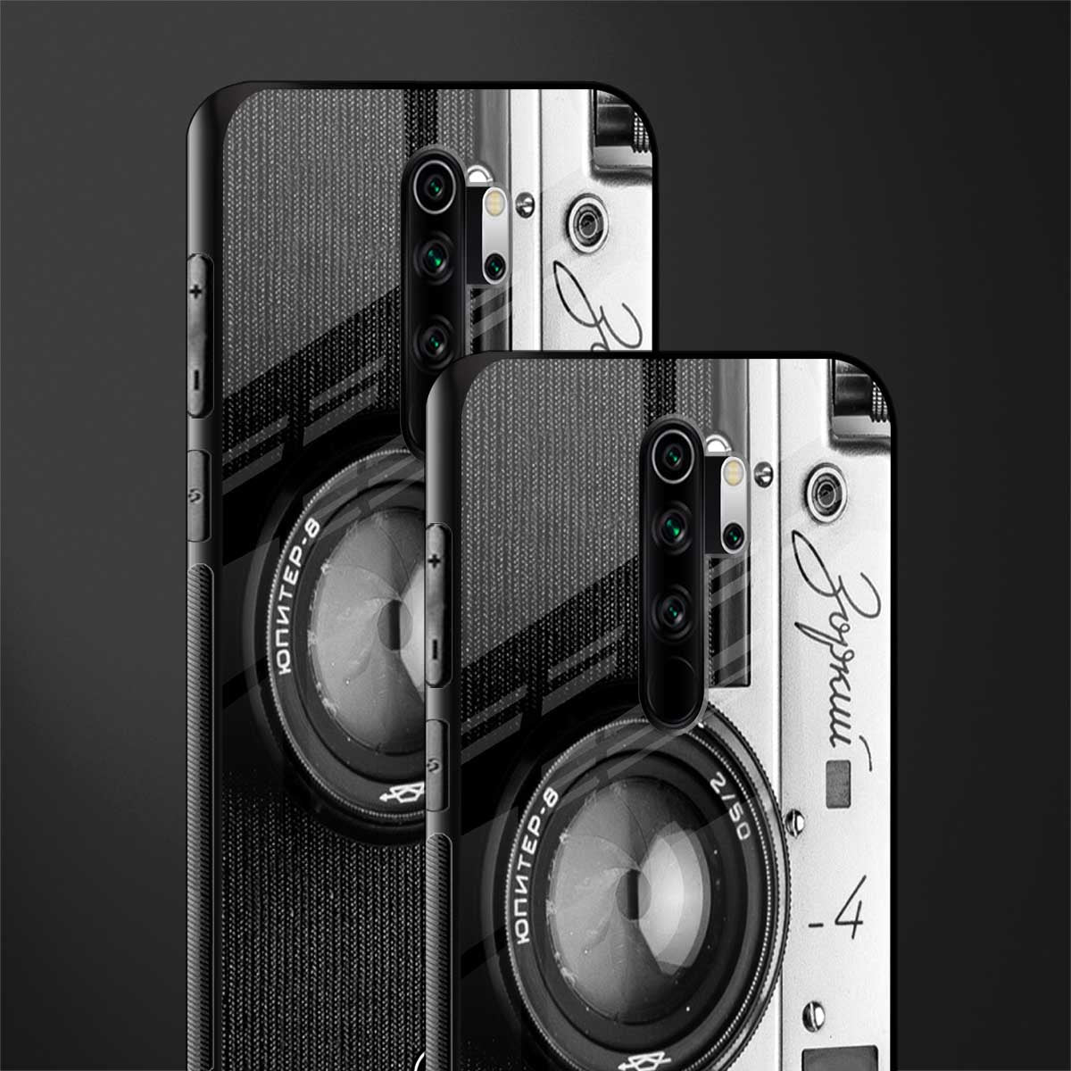 vintage camera glass case for redmi note 8 pro image-2