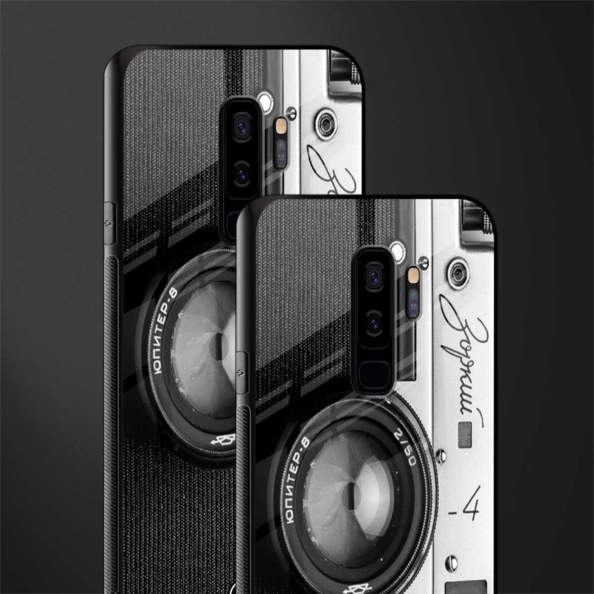 vintage camera glass case for samsung galaxy s9 plus image-2