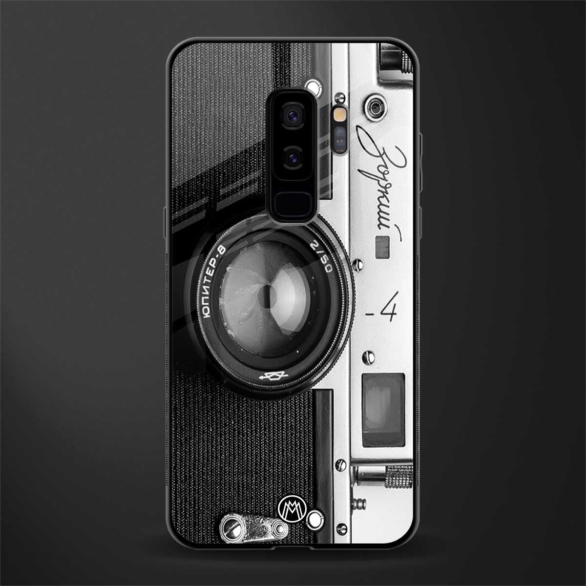 vintage camera glass case for samsung galaxy s9 plus image