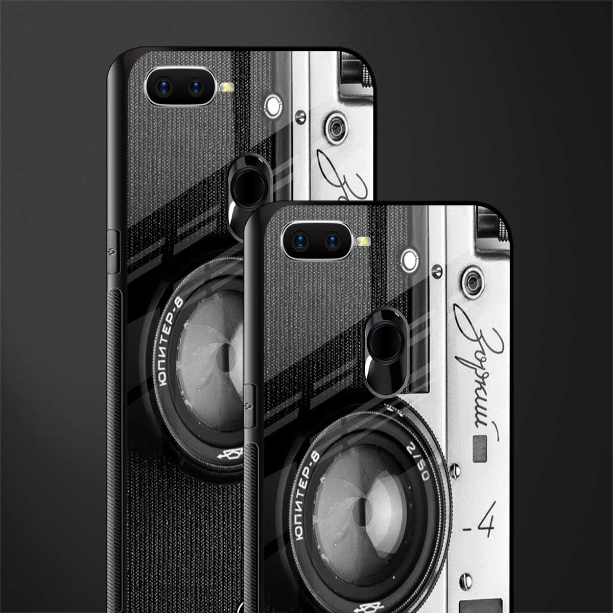 vintage camera glass case for oppo a7 image-2