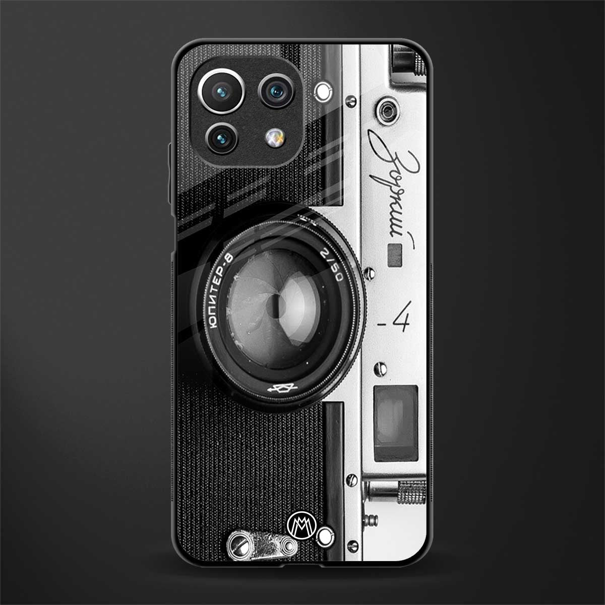 vintage camera glass case for mi 11 lite image