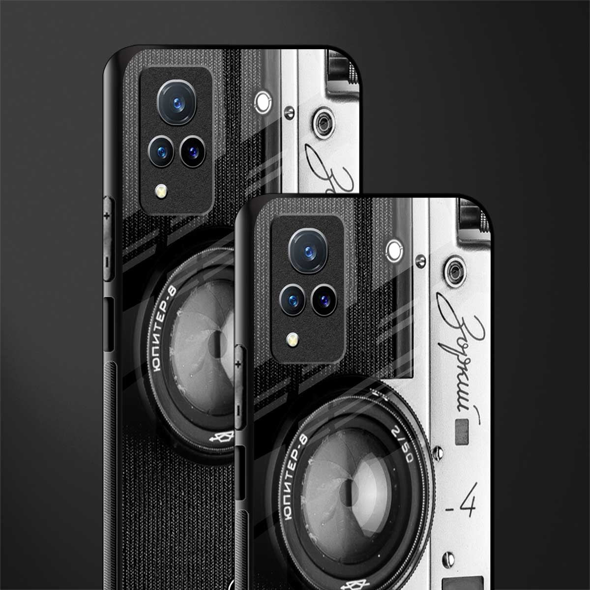 vintage camera glass case for vivo v21 5g image-2