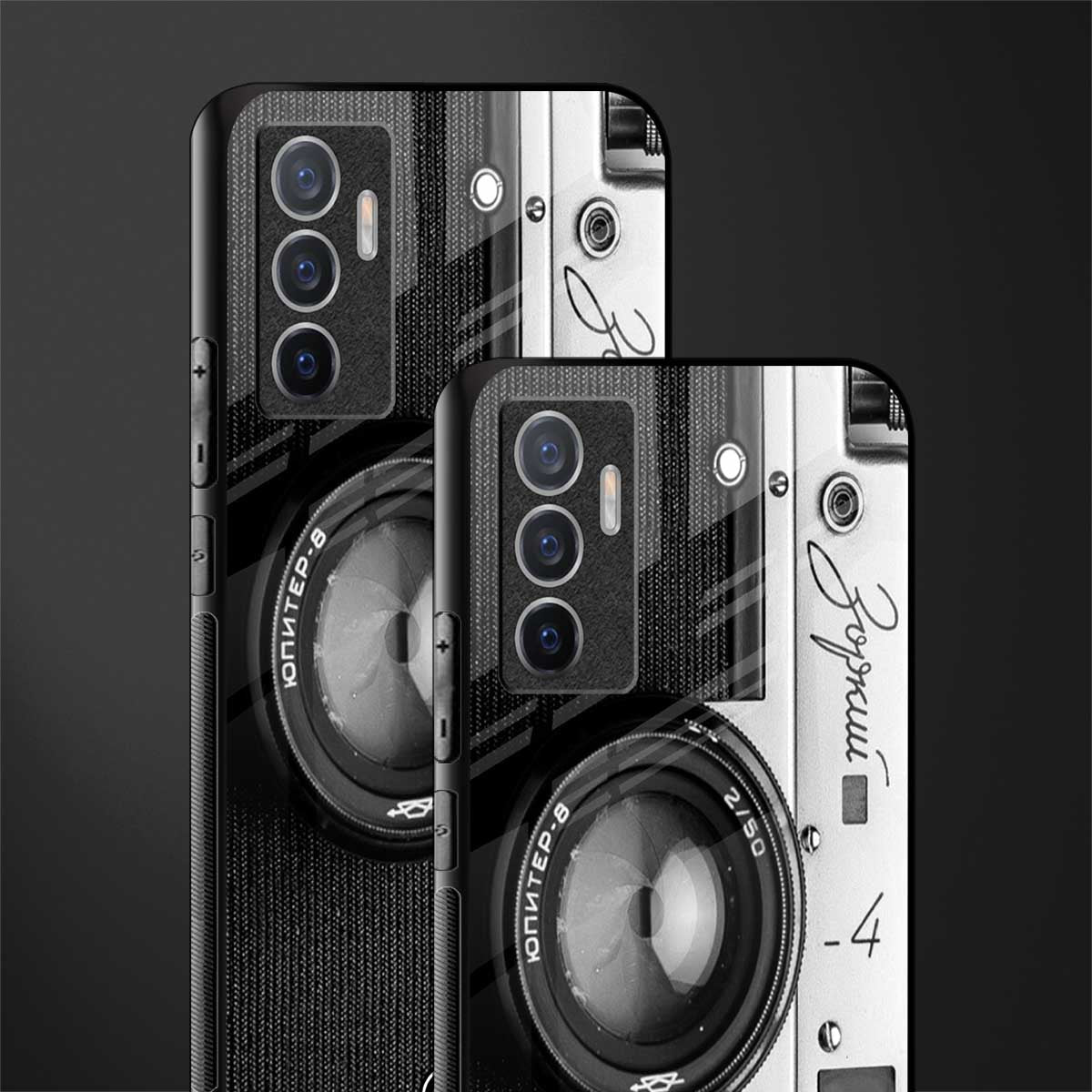 vintage camera glass case for vivo v23e image-2