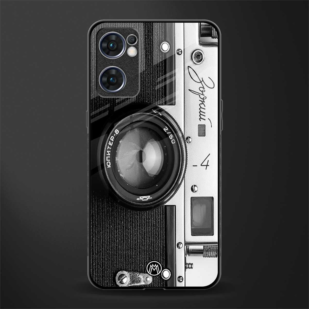 vintage camera glass case for oppo reno7 5g image