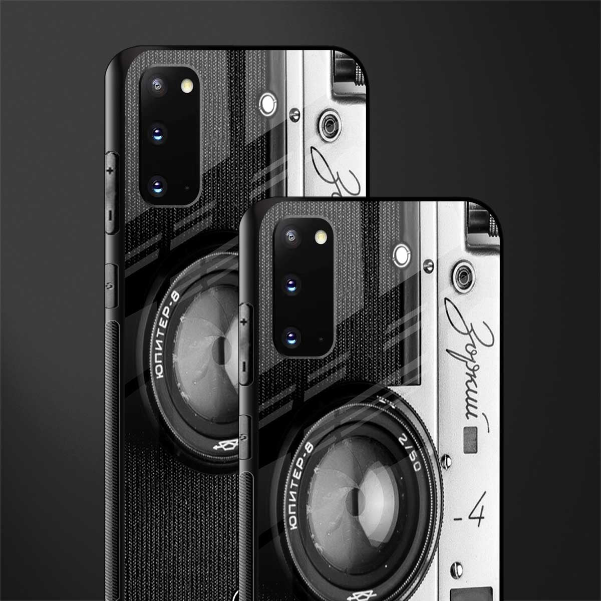 vintage camera glass case for samsung galaxy s20 image-2