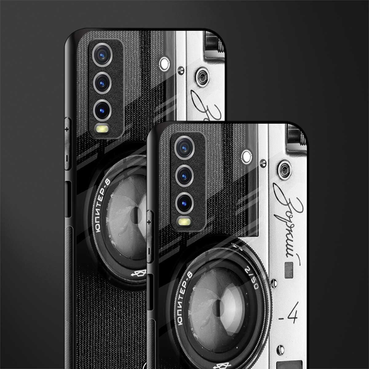vintage camera glass case for vivo y12g image-2