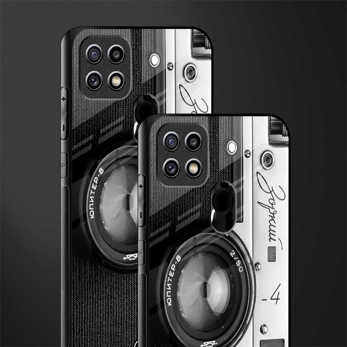 vintage camera glass case for oppo a15s image-2