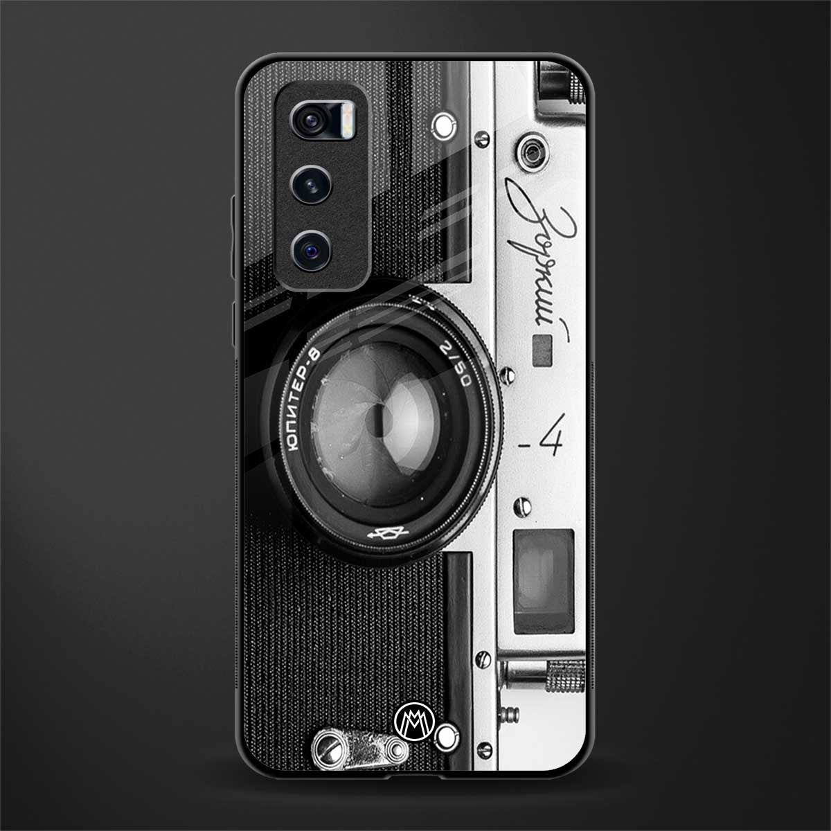 vintage camera glass case for vivo v20 se image