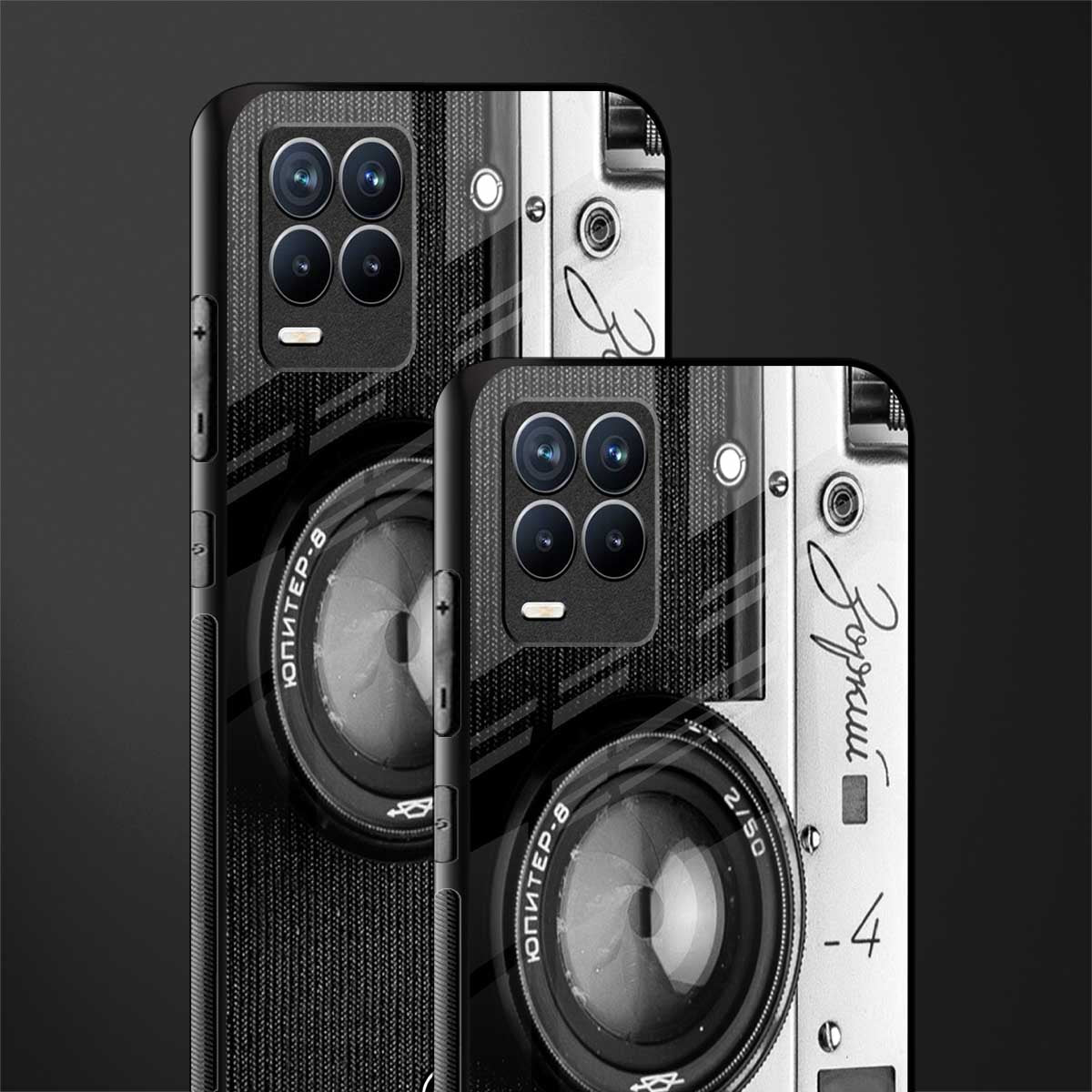 vintage camera glass case for realme 8 4g image-2