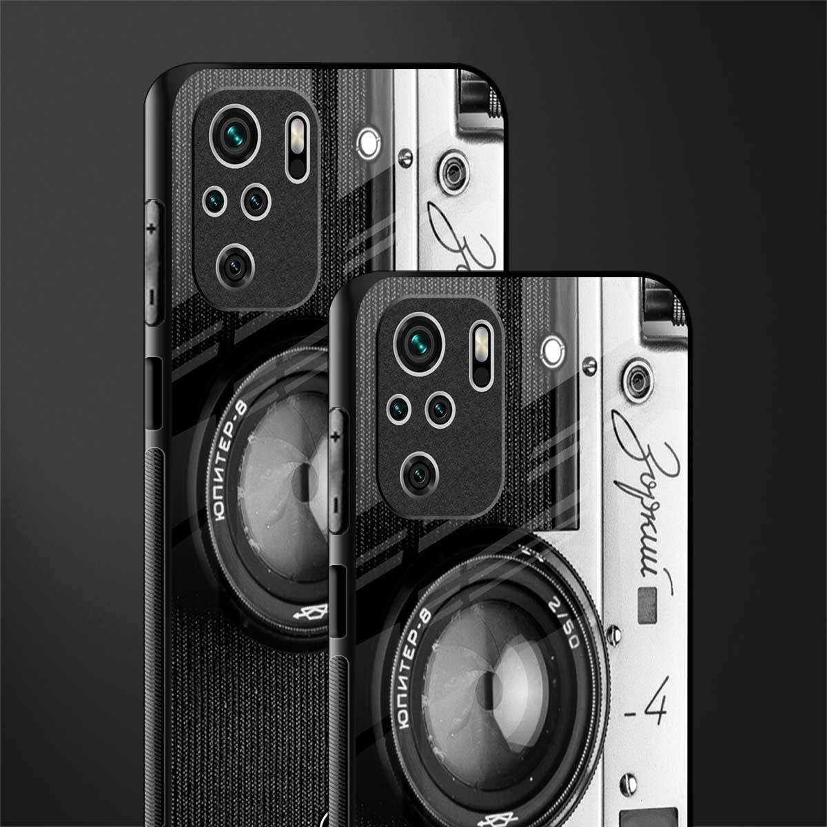 vintage camera glass case for redmi note 10s image-2