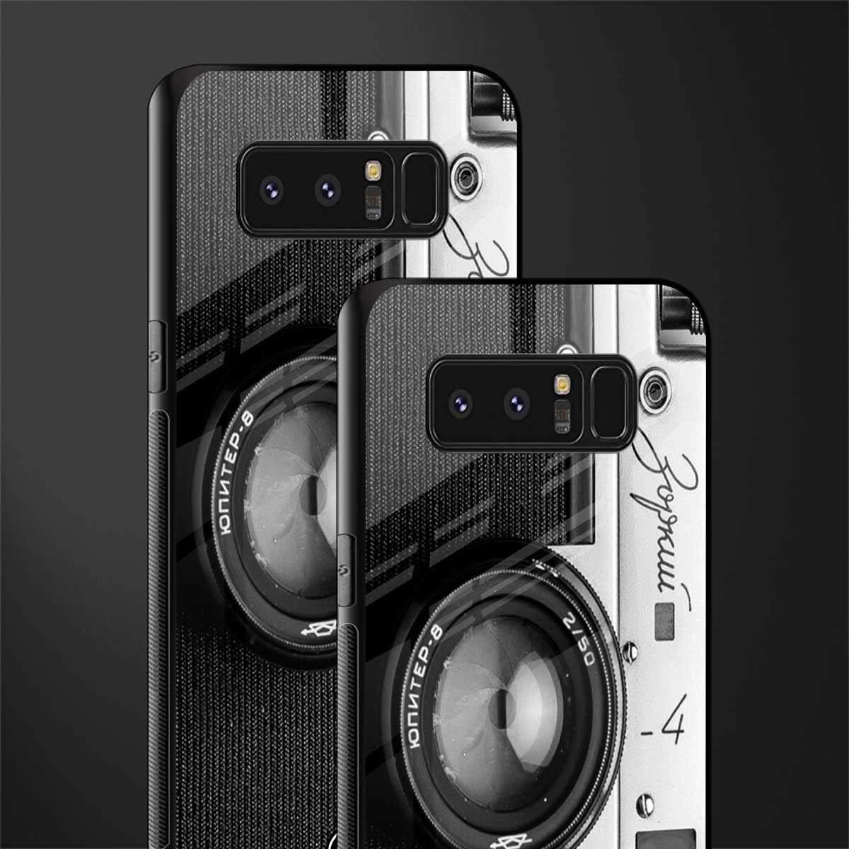 vintage camera glass case for samsung galaxy note 8 image-2