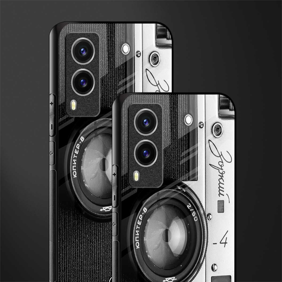 vintage camera glass case for vivo v21e 5g image-2