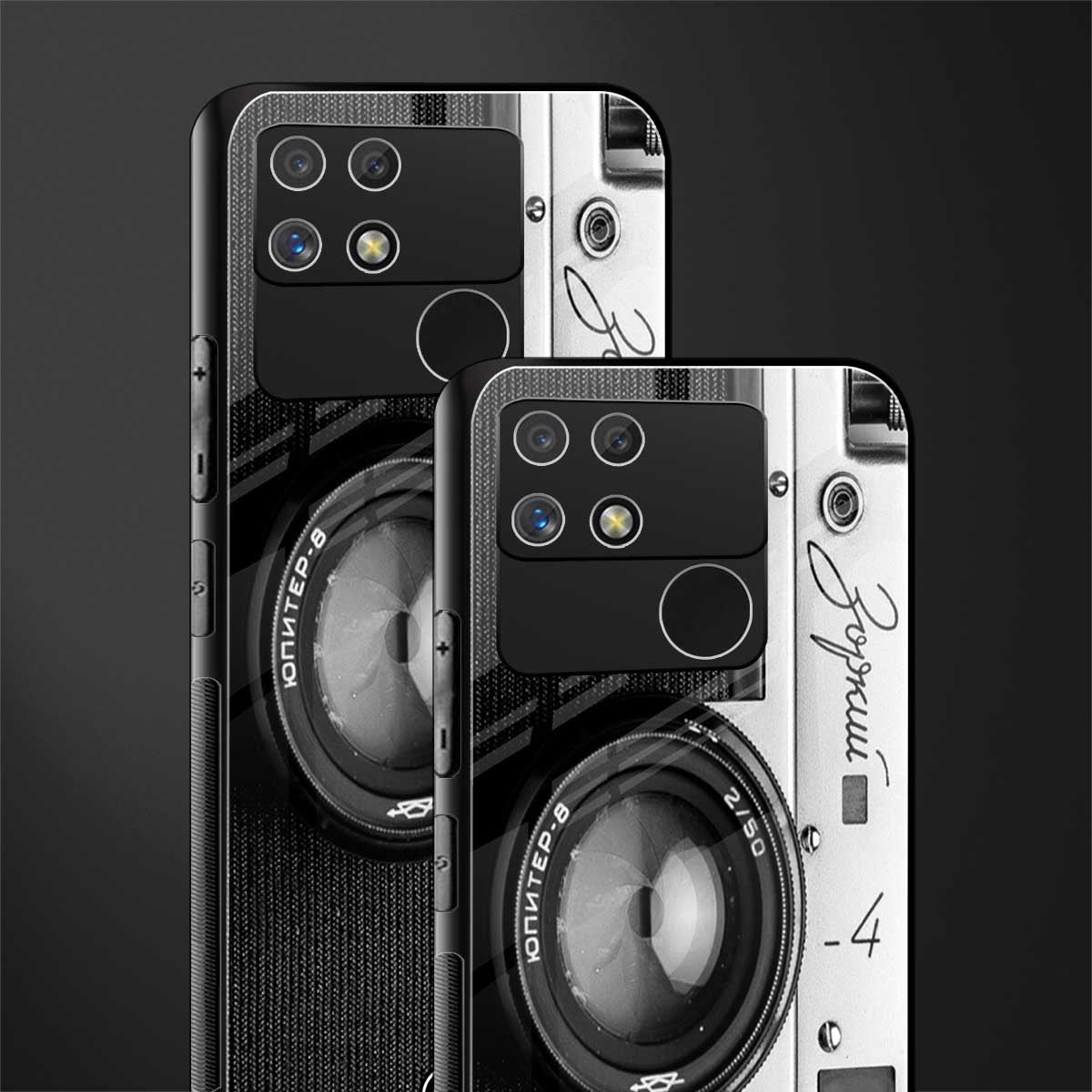 vintage camera back phone cover | glass case for realme narzo 50a