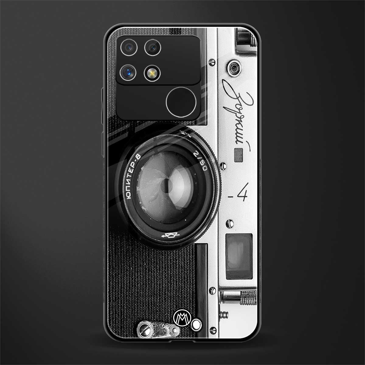 vintage camera back phone cover | glass case for realme narzo 50a