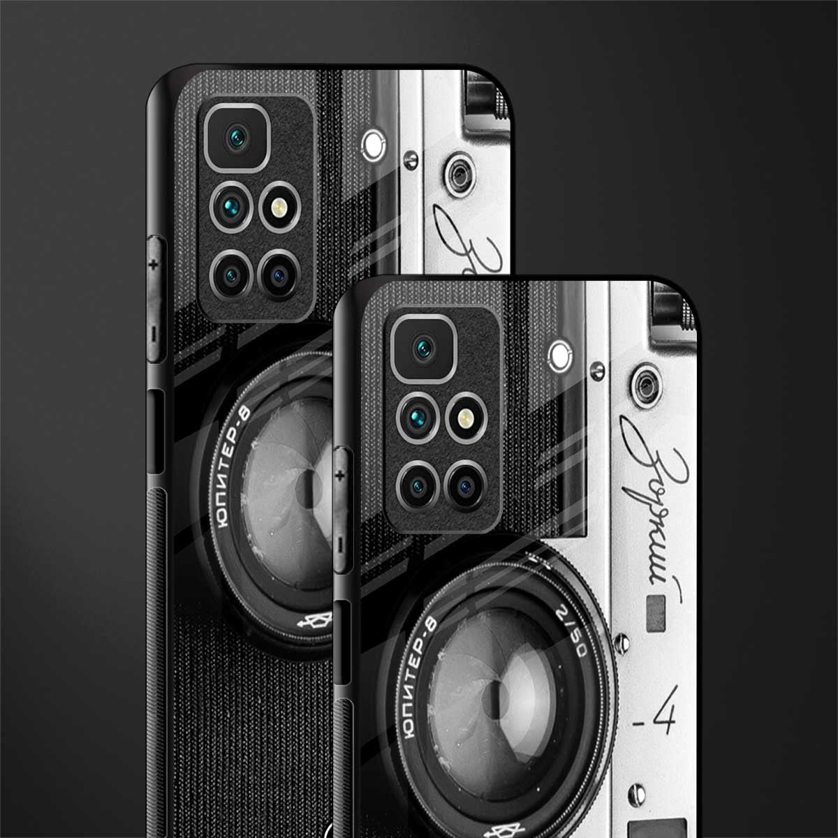 vintage camera glass case for redmi 10 prime image-2