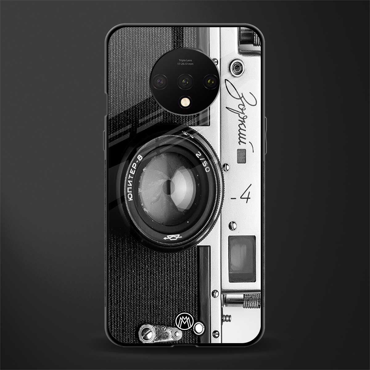 vintage camera glass case for oneplus 7t image
