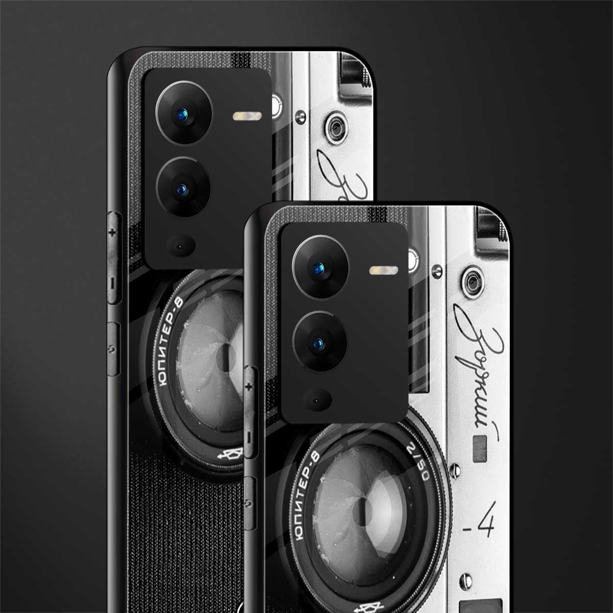 vintage camera back phone cover | glass case for vivo v25 pro 5g