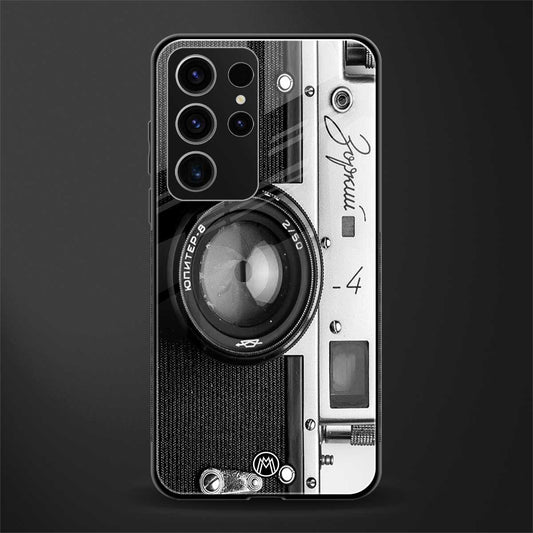 Vintage-Camera-Glass-Case for phone case | glass case for samsung galaxy s23 ultra