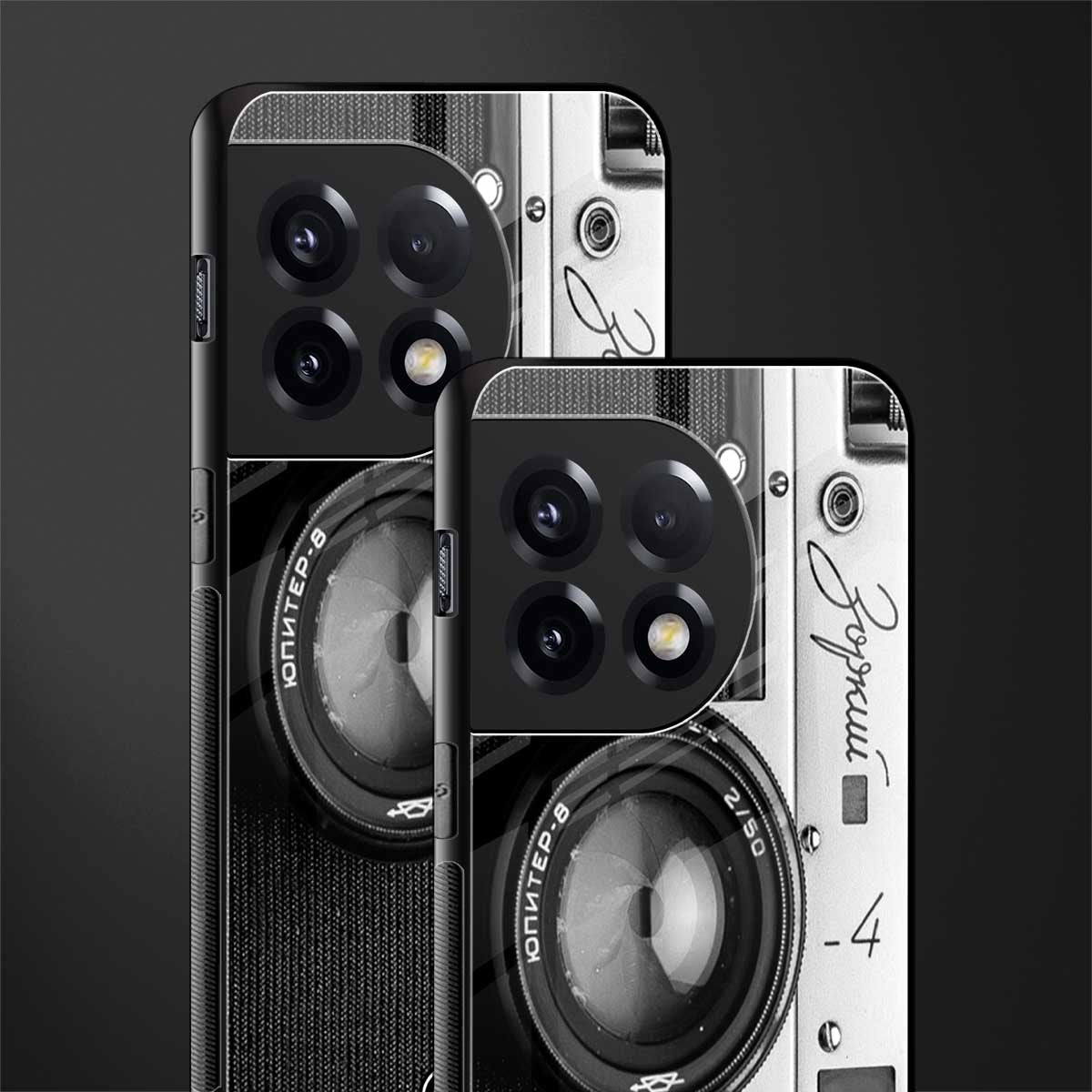 vintage camera back phone cover | glass case for oneplus 11r