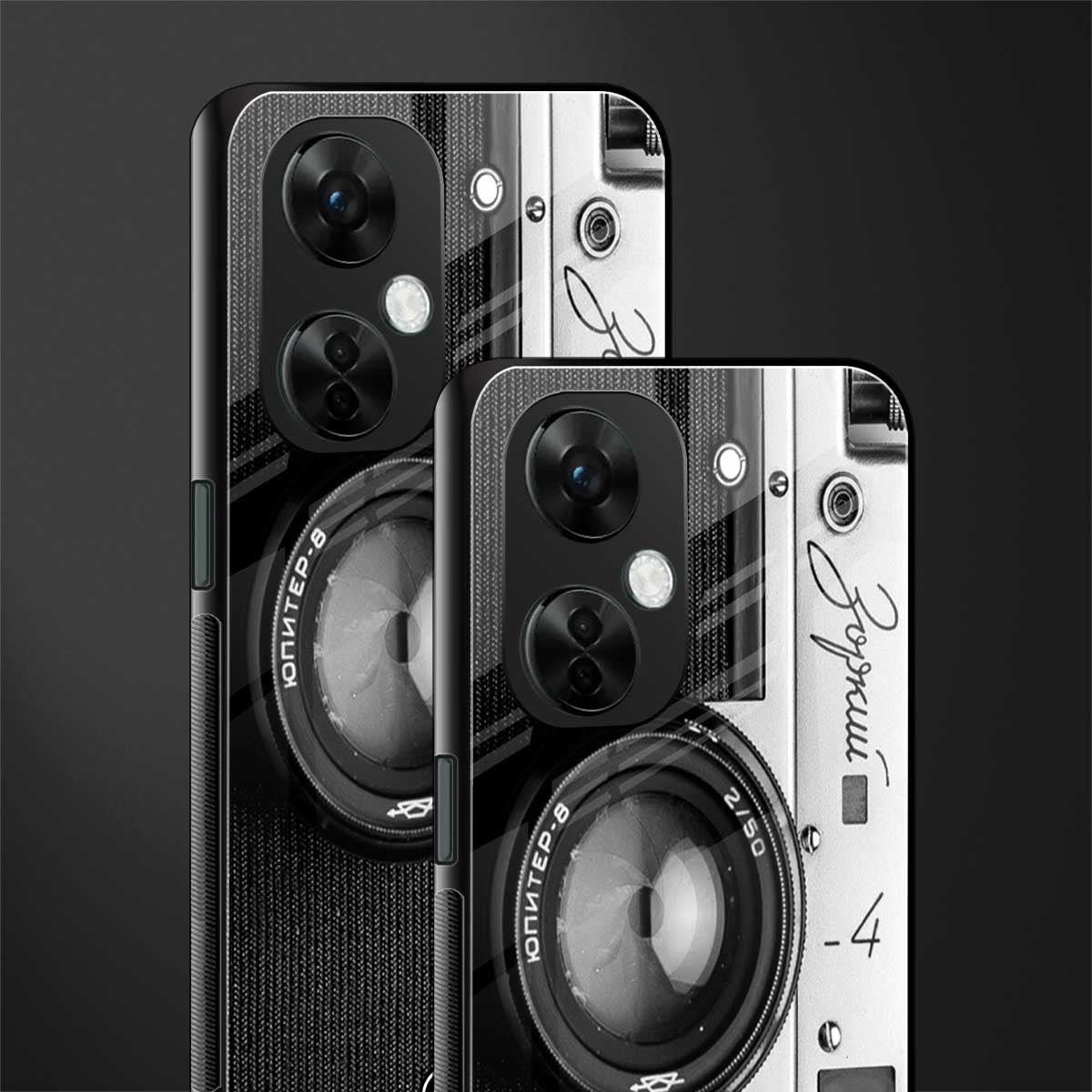 vintage camera back phone cover | glass case for oneplus nord ce 3 lite