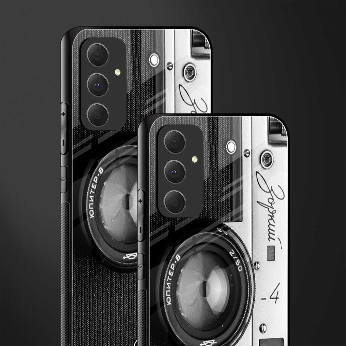 vintage camera back phone cover | glass case for samsung galaxy a54 5g