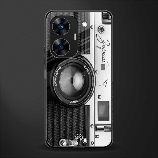 vintage camera back phone cover | glass case for realme c55