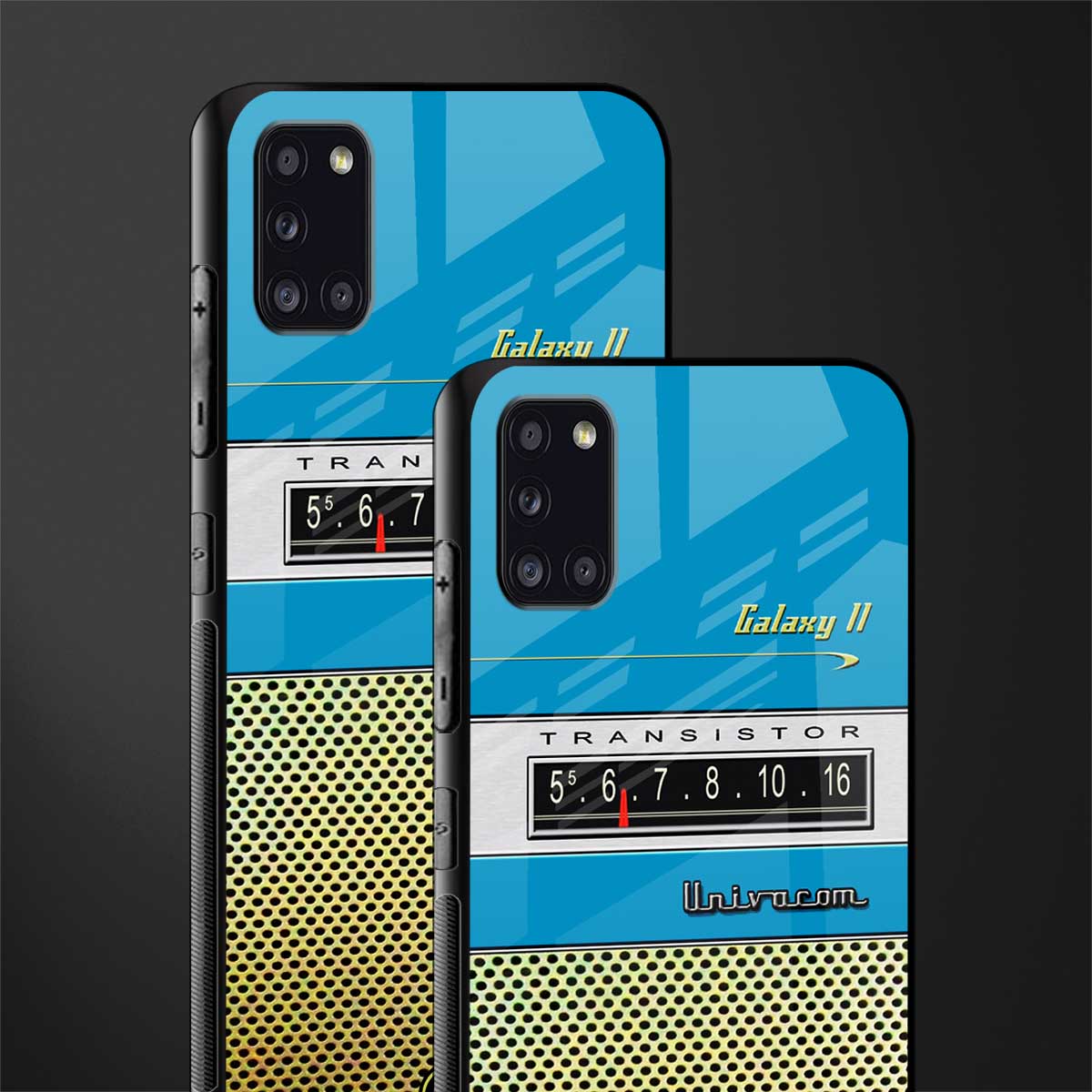 vintage radio glass case for samsung galaxy a31 image-2
