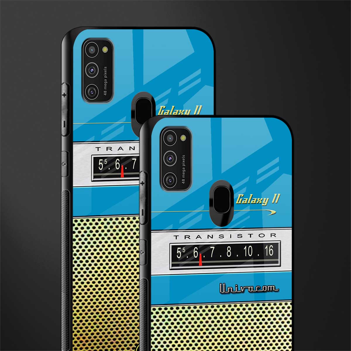 vintage radio glass case for samsung galaxy m21 image-2