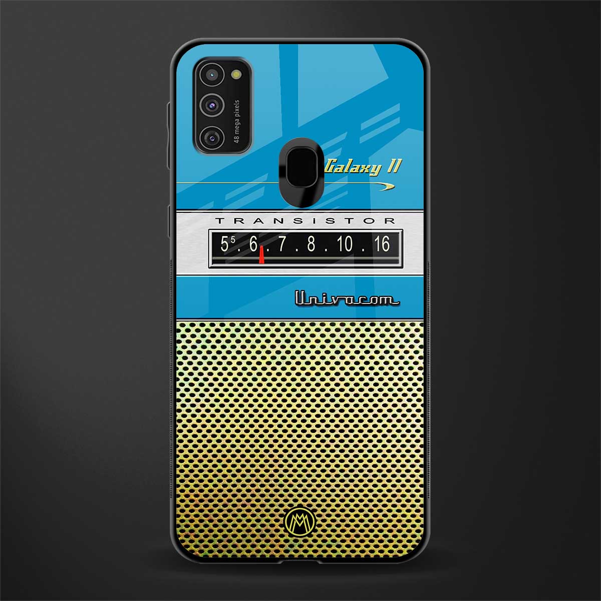 vintage radio glass case for samsung galaxy m21 image