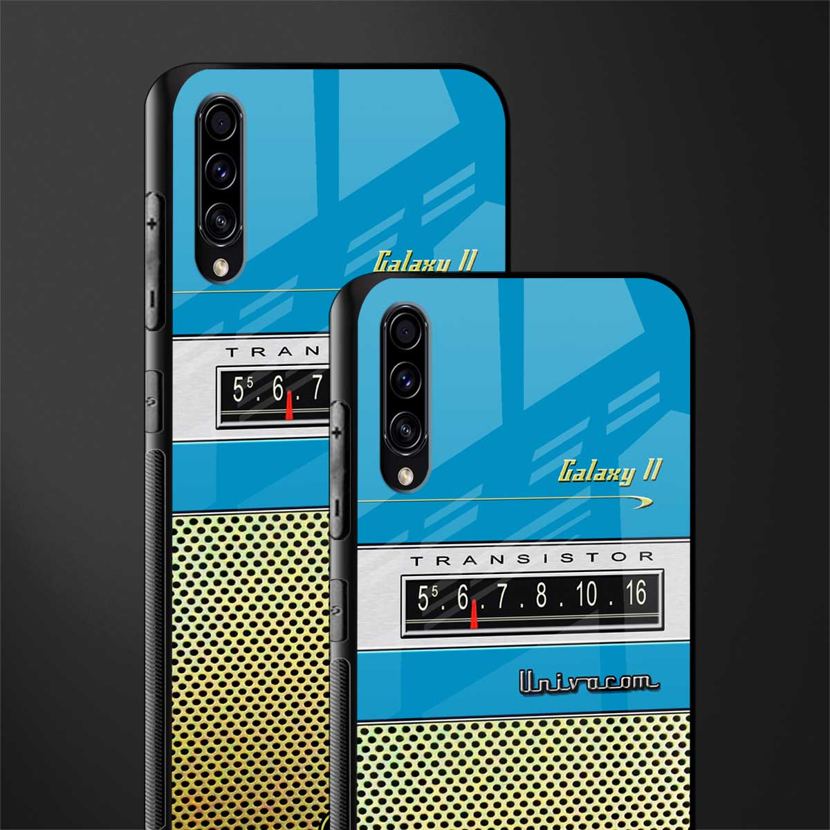 vintage radio glass case for samsung galaxy a70 image-2