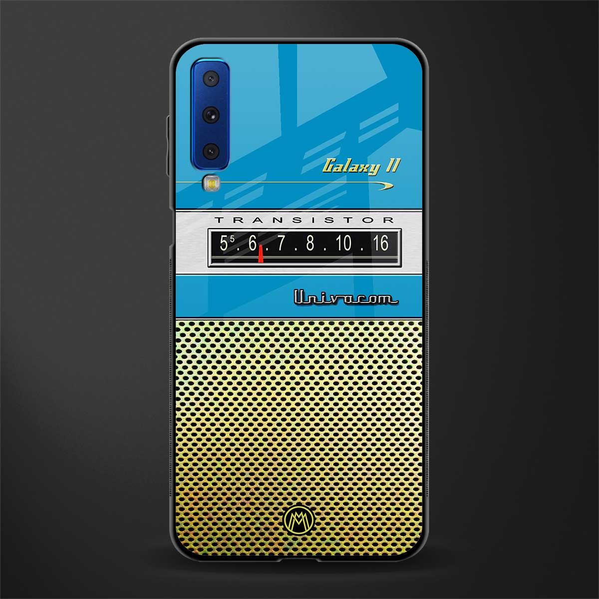 vintage radio glass case for samsung galaxy a7 2018 image
