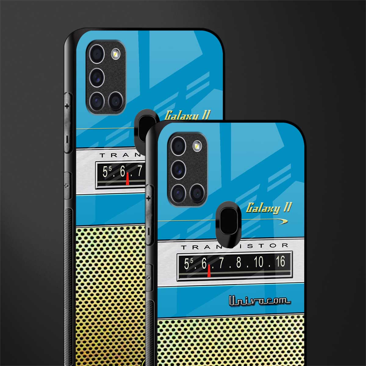 vintage radio glass case for samsung galaxy a21s image-2