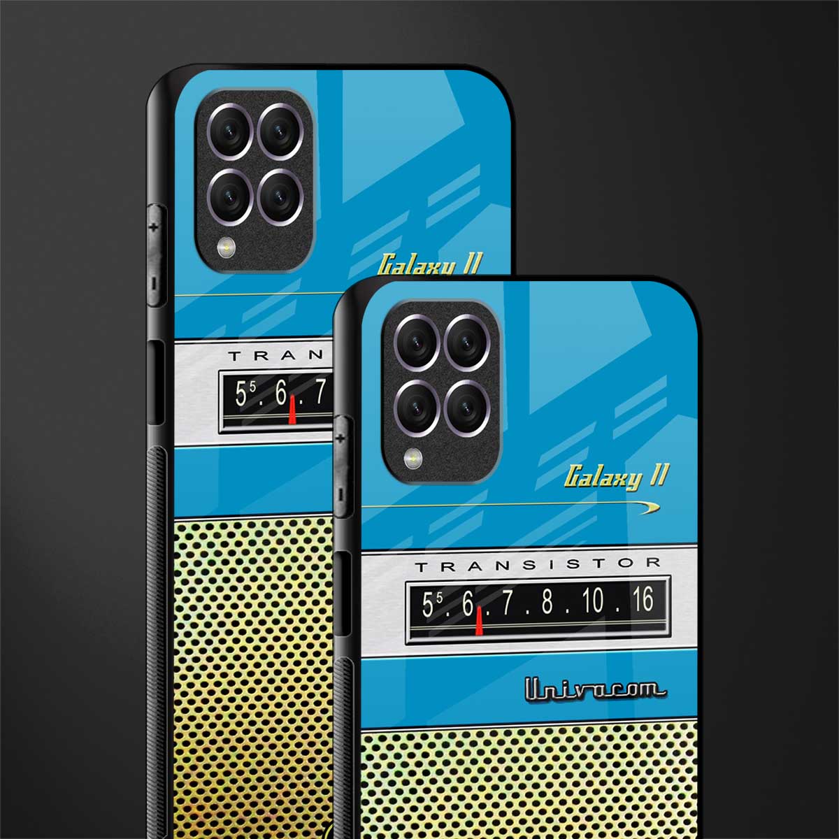 vintage radio glass case for samsung galaxy f62 image-2