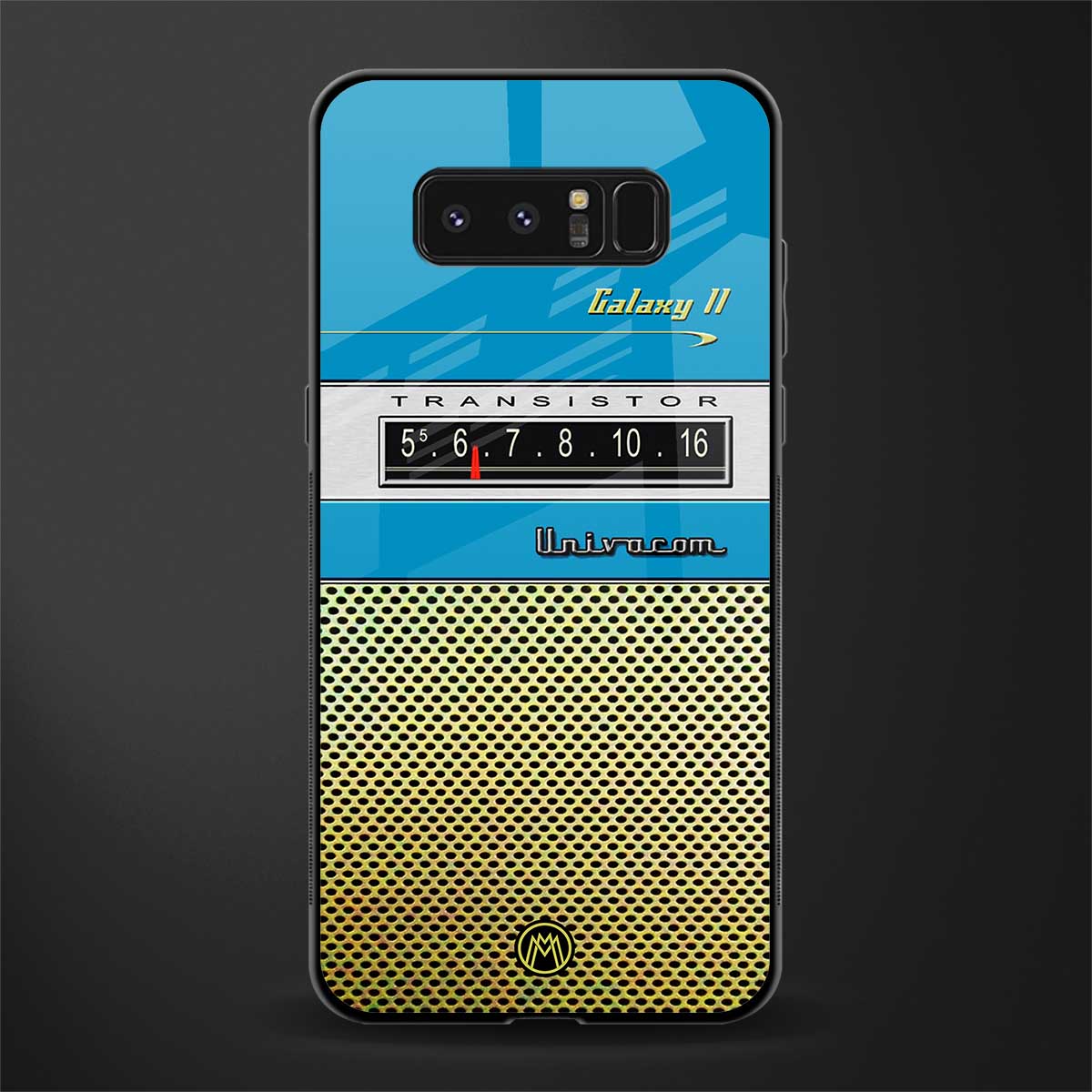 vintage radio glass case for samsung galaxy note 8 image