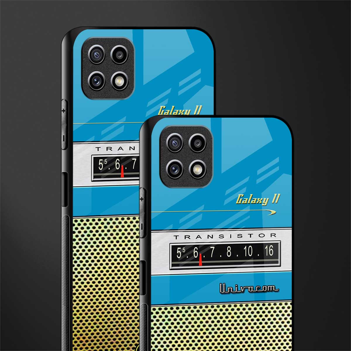 vintage radio glass case for samsung galaxy a22 5g image-2