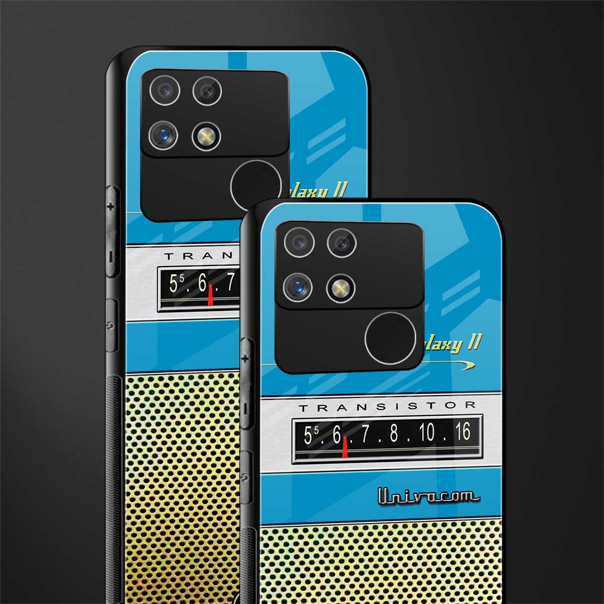 vintage radio back phone cover | glass case for realme narzo 50a