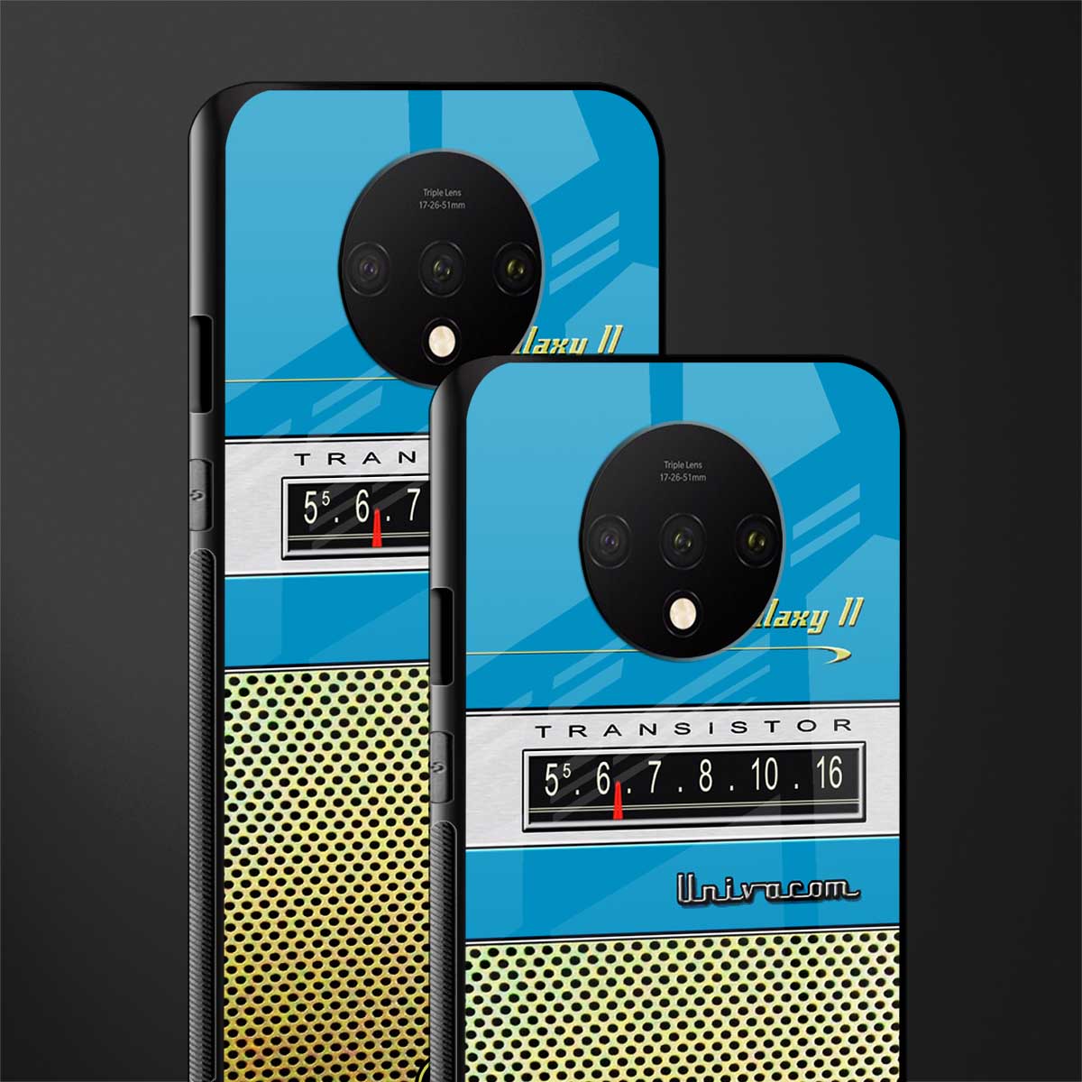 vintage radio glass case for oneplus 7t image-2