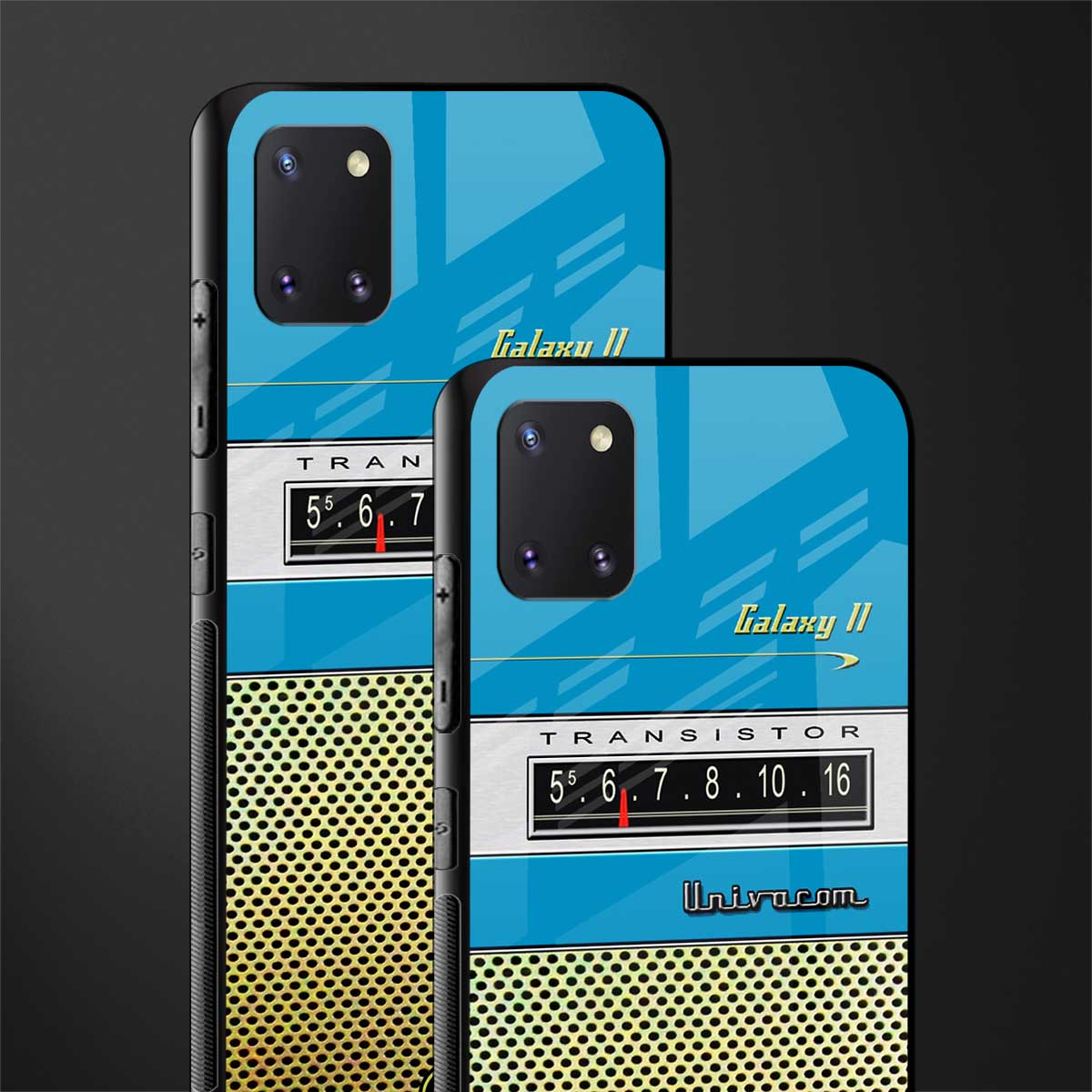 vintage radio glass case for samsung a81 image-2