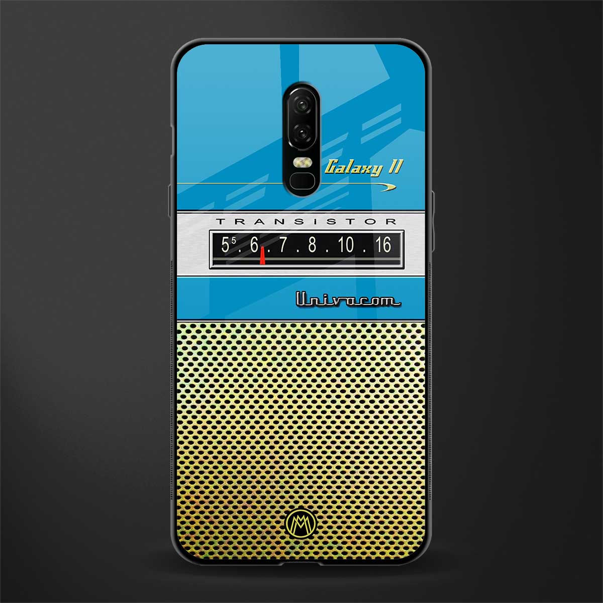 vintage radio glass case for oneplus 6 image