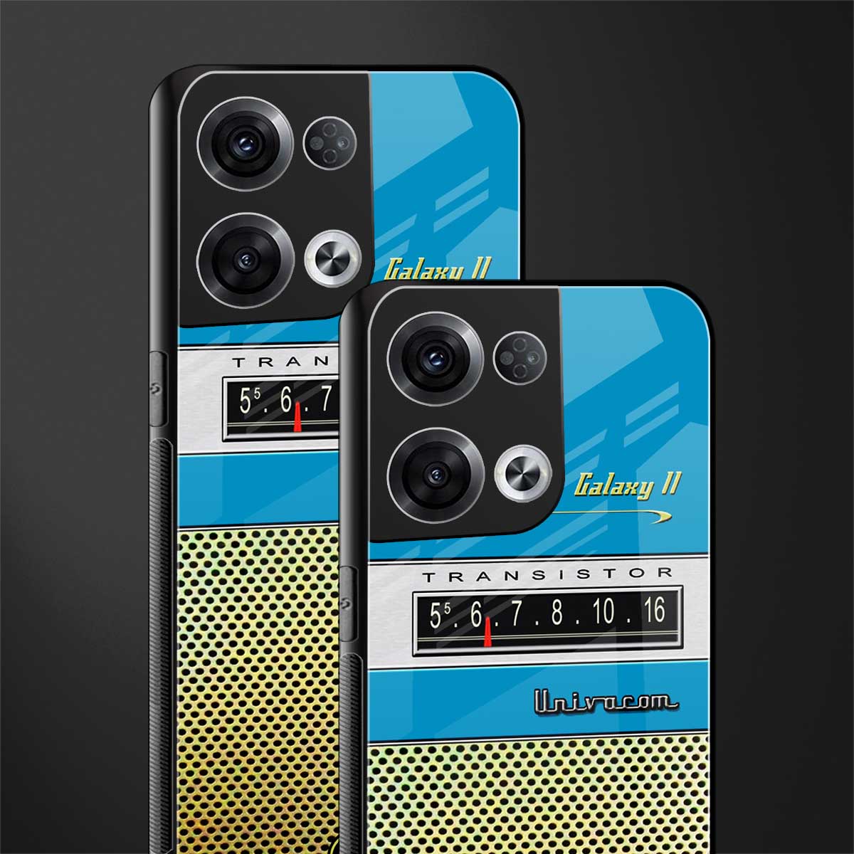 vintage radio back phone cover | glass case for oppo reno 8 pro