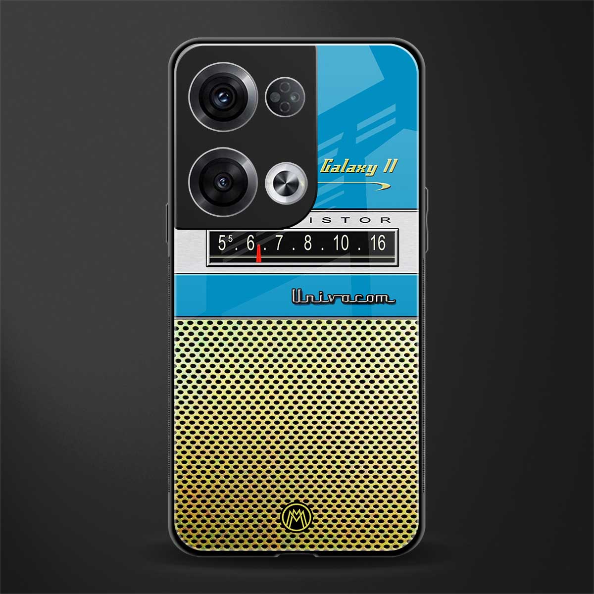 vintage radio back phone cover | glass case for oppo reno 8 pro