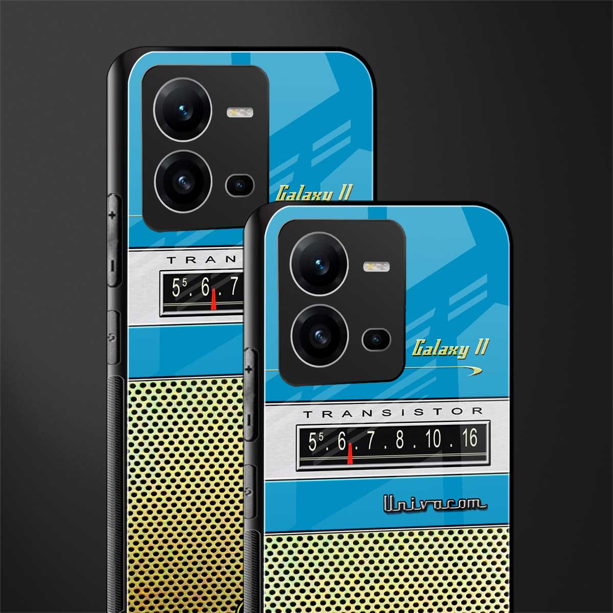 vintage radio back phone cover | glass case for vivo v25-5g
